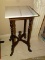 MODERN CHERRY MARBLE TOP STAND: 14