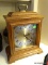 LINDEN OAK QUARTZ MANTLE CLOCK WITH WEST MINISTER CHIME: 9.5