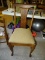 OAK T-BACK CLAW FOOT SIDE CHAIR: 18