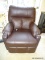 FAUX LEATHER RECLINING CHAIR WITH REMOTE: 33