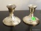 PAIR OF GORHAM STERLING WEIGHTED CANDLE HOLDERS: 3.75