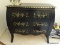 BLACK PAINTED 3 DRAWER COMMODE/CHEST. 35''X15.5''X32''