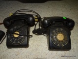 2 VINTAGE ROTARY DIAL WESTERN ELECTRIC TELEPHONES