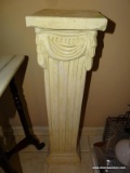 CAST PLASTER COLUMNED PLANT STAND: 9