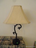 COMPOSITION DECORATOR LAMP WITH SILK SHADE: 6