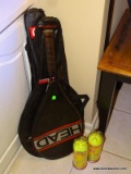 3 TENNIS RACKETS. 1 HEAD. 1 PRINCE TITANIUM. 1 WILSON SOFT SHOCK. ALL WITH CASES. 2 PACKAGES OF