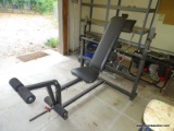 BODY SMITH WEIGHT BENCH WITH WEIGHTS: 48