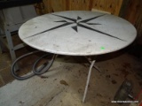 METAL PATIO TABLE: 41