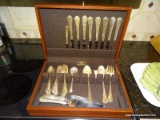 REED & BARTON SERVICE FOR 7 STERLING FLATWARE. INCLUDES 7 DINNER FORKS, 7 SALAD FORKS, 7 SOUP