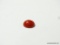 2.34 CT. NATURAL RED CORAL. MEASURES APPROX. 12 BY 10 BY 5MM.
