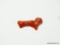 6.63 CT. NATURAL RED CORAL. MEASURES APPROX. 25 BY 10MM.