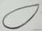 .925 STERLING SILVER LADIES OMEGA NECKLACE. MEASURES APPROX. 16