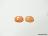 8.85 CT. PINK NATURAL CORAL. MEASURES APPROX. 12 BY 10MM.