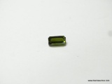 1.67 CT. EMERALD CUT CHROME TOURMALINE. MEASURES APPROX. 9 BY 5 BY 4MM.