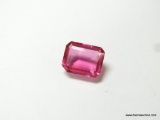 12.91CT EMERALD CUT PINK TOPAZ 16X12X7MM