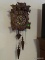 (LR) BLACK FOREST CUCKOO CLOCK. SIGNED BOLLMAND. 9'' WIDE 11'' TALL