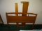(MB) OAK DOUBLE BED. 57.5''X39.5''. COMES WITH FOOT BOARD AND RAILS. IS IN GOOD USED CONDITION