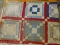 (G) PATCH WORK SQUARE QUILT. VERY OLD WITH WEAR. 60''X72''