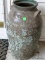 (SOH) VINTAGE 4 GAL STONEWARE CROCK. MARKER WITH A INCISED 4. 18'' TALL. HAS A CRACK