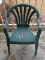 (FP) 2 PLASTIC STACKABLE CHAIR (1 IS ON BACK PORCH)