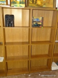 (USR) PAIR OF ADJUSTABLE SHELF BOOK CASES. 24'' WIDE 66'' TALL