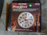 (G) SEARS CRAFTSMAN SHOP CLOCK. NEW IN THE PACKAGE