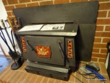(LR) BLAZE PRINCESS INSERT. VERY ATTRACTIVE FIRE PLACE INSERT DECORATED WITH DESIGNER TILES. HAS A