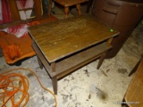 (S) VINTAGE LAMP TABLE. 15.5''X23''X19''