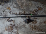 (S) SOUTH BEND ROD AND REEL 7 FT LONG. IN GOOD CONDITION