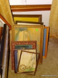 (LR) LOT THAT INCLUDES 10 FRAMED PRINTS OF VARIOUS SIZES. SEE PICTURES FOR DETAILS