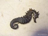 (LR) STERLING SILVER SEA HORSE PIN. WEIGHS 19.7 GRAMS. 3'' LONG