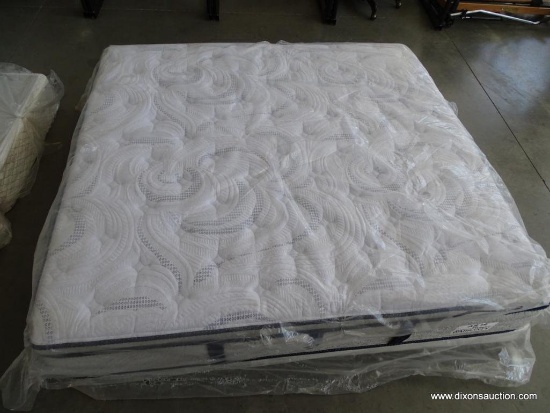 NEW SERTA KING SIZE PERFECT SLEEPER CAPRIANA SERIES MATTRESS & SPLIT BOX SPRING SET. (THIS ITEM IS