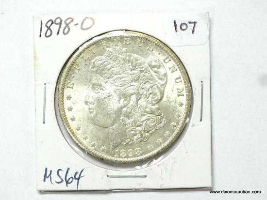 1898-O MS64 MORGAN SILVER DOLLAR.