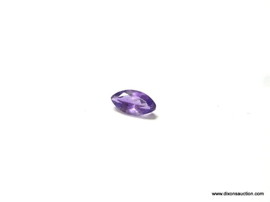 1.07 CT. MARQUISE CUT AMETHYST, 10 BY 5 BY 4MM.