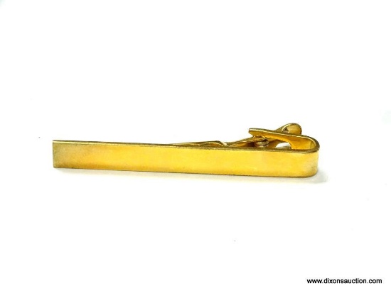 MANS 14K GOLD FILLED ART DECO TIE CLIP BAR, 2".