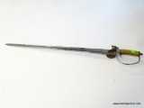 (SC) COMBINATION SWORD/ FLINTLOCK PISTOL. 28.5