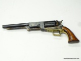 (SC) .44 CAL. BLACK POWDER REPLICA US 1847. HAS A WESTERN SCENE ENGRAVED ON THE CYLINDER. 15.25