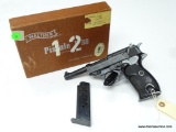 (SC) WALTHER P38 9MM WITH BOX AND 2 CLIPS. 8.5