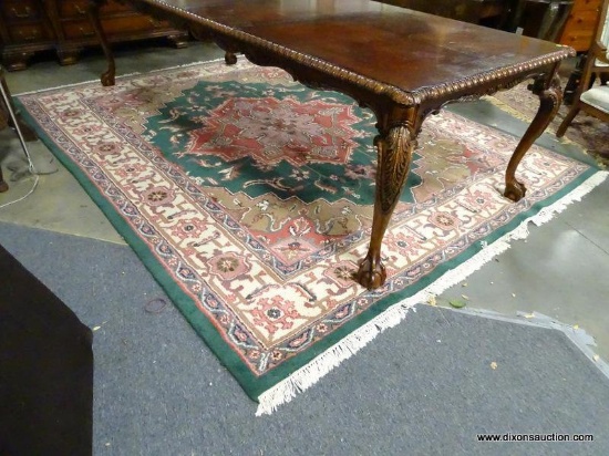 (A1) BEAUTIFUL LARGE HANDMADE ORIENTAL RUG (HERIZ). HANDMADE IN INDIA. THIS QUALITY RUG MEASURES