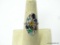 .925 STERLING SILVER MULTI HIGH END AAA AMAZING NATURAL COLOR GEMSTONE COCKTAIL RING. INCLUDES