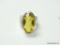 .925 STERLING SILVER GORGEOUS AAA QUALITY FACETED LARGE HEAVY CITRINE RING SIZE 7