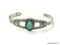 ZUNI OLD PAWN .925 STERLING SILVER AND TURQUOISE BRACELET