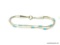 NATIVE AMERICAN .925 STERLING SILVER AND TURQUOISE BRACELET