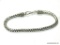 LARGE AND HEAVY ARTISAN .925 STERLING SILVER BRACELET