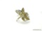 .925 STERLING SILVER DRAGONFLY RING WITH WHITE SAPPHIRE