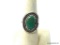 .925 STERLING SILVER AND TURQUOISE NATIVE AMERICAN RING