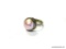 VINTAGE .925 AND FAUX PEARL RING