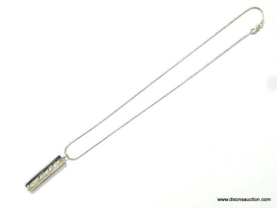 .925 CABLE LINK NECKLACE WITH .925 TIFFANY & CO. PENDANT