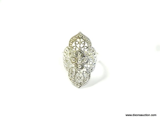 .925 FILIGREE DINNER RING