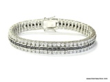 BLACK AND WHITE SWAROVSKI CRYSTAL BRACELET. RETAIL $395.